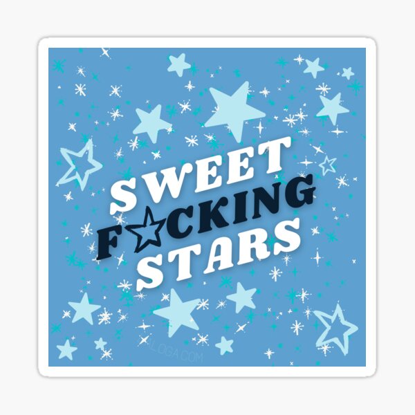 Sweet Effing Stars blanket Sticker