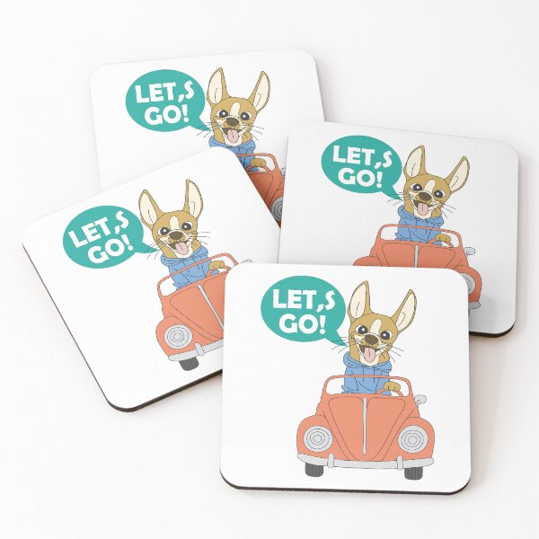 Item preview, Lets Go Funny Dog Driving A Car Graphic Design designed and sold by zoripet Store.