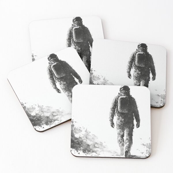 Item preview, Black and white astronaut portrait  designed and sold by TnT-Merch.