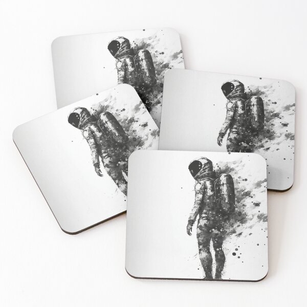 Item preview, Black and white astronaut portrait  designed and sold by TnT-Merch.