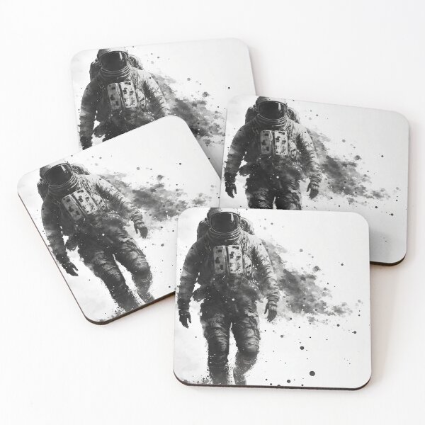 Item preview, Black and white astronaut portrait  designed and sold by TnT-Merch.
