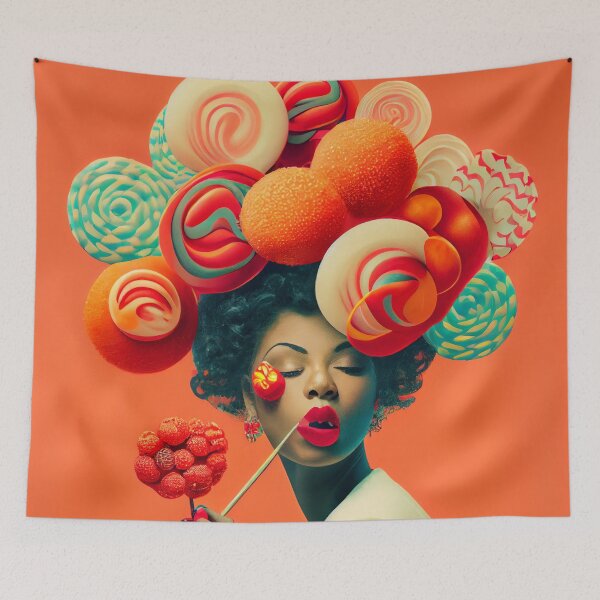 Item preview, Jazz Lollipops and a Lady Digital Painting designed and sold by CodeAndColors.