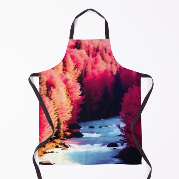 Item preview, River & Red Forest Nature Print designed and sold by supeart.