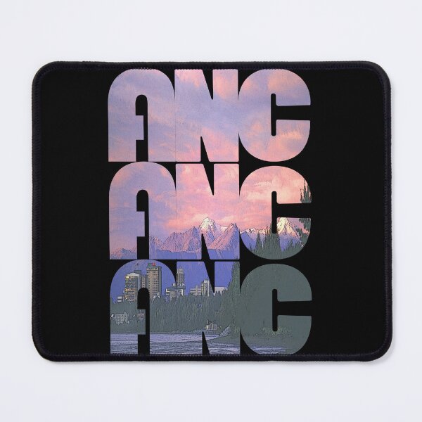 Item preview, Anchorage, Alaska ANC Sunset Cityscape Repeating Pattern designed and sold by CrabbyLobster.