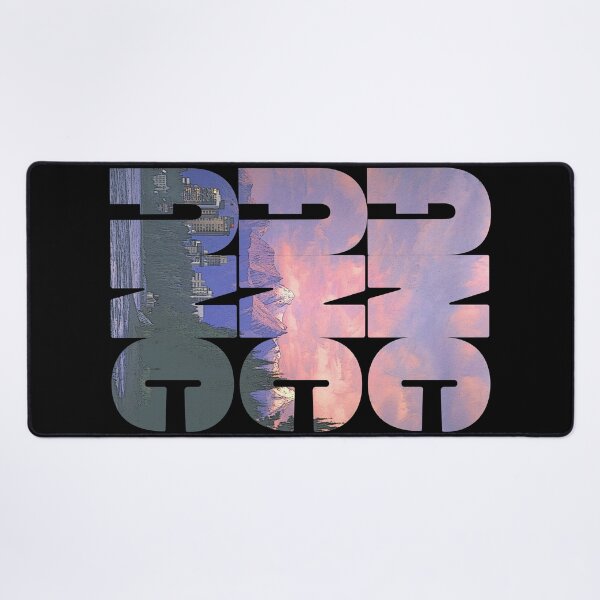 Item preview, Anchorage, Alaska ANC Sunset Cityscape Repeating Pattern designed and sold by CrabbyLobster.
