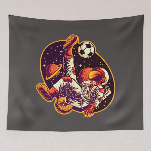 Item preview, spaceman soccer football player astronaut Travel to solar system designed and sold by AssamFT.