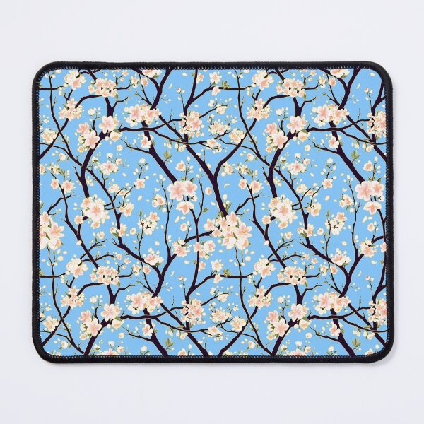 Item preview, Blue Cherry Blossom Sakura Seamless Design designed and sold by KaleyObsidia.