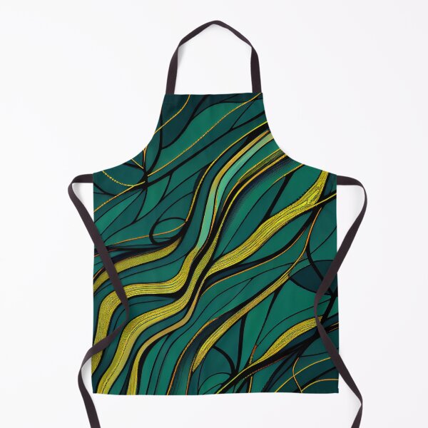 Aperçu de l'œuvre Intense Irregular Green Line Pattern Digital Painting créée et vendue par CodeAndColors.