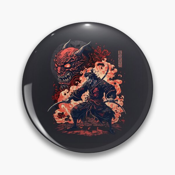 Item preview, The samurai and the oni designed and sold by PrettyzombieArt.