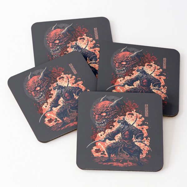 Item preview, The samurai and the oni designed and sold by PrettyzombieArt.