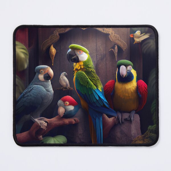 Artikelvorschau, Parrot Friends Digital Painting entworfen und verkauft von CodeAndColors.
