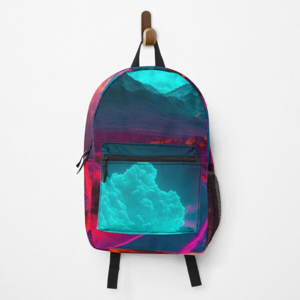 Item preview, Beautiful Futuristic Landscape with Mountains ,Neon Colors , Trending designed and sold by Dualism619.