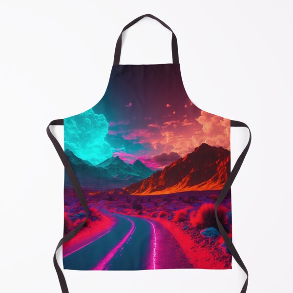 Item preview, Beautiful Futuristic Landscape with Mountains ,Neon Colors , Trending designed and sold by Dualism619.