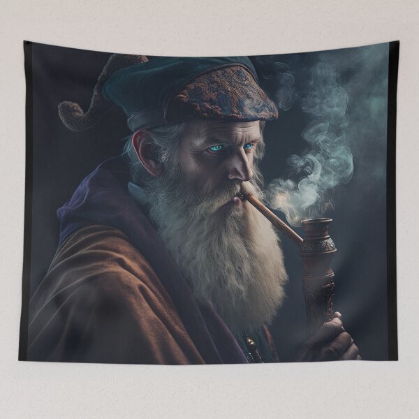 Item preview, Spellmonger - have a smoke (no text) designed and sold by ai-datamancer.