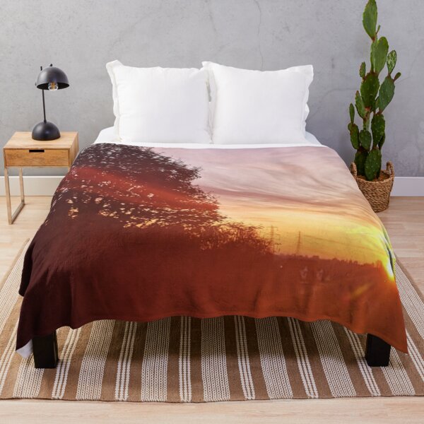 Item preview, Experience the Tranquility of an English Sunrise: A Captivating Photograph of the Clear Blue Sky, Wispy Clouds, and the Serene Countryside designed and sold by PhotografeeMrsB.