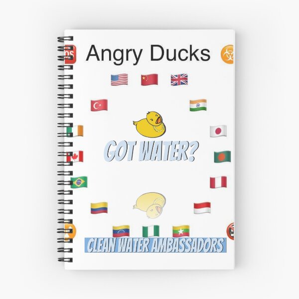 Item preview, Angry Ducks Clean Water Ambassadors World Flags designed and sold by Kin9Me.