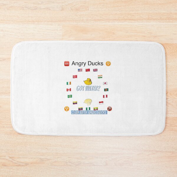 Item preview, Angry Ducks Clean Water Ambassadors World Flags designed and sold by Kin9Me.