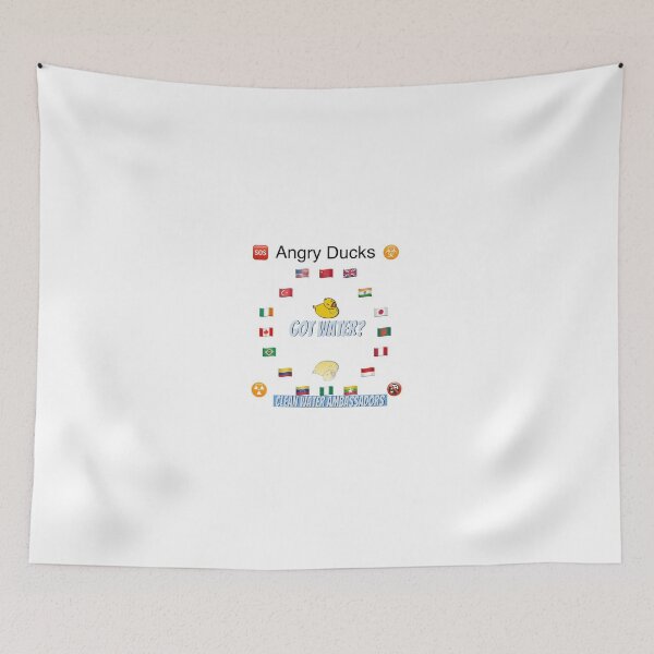 Item preview, Angry Ducks Clean Water Ambassadors World Flags designed and sold by Kin9Me.