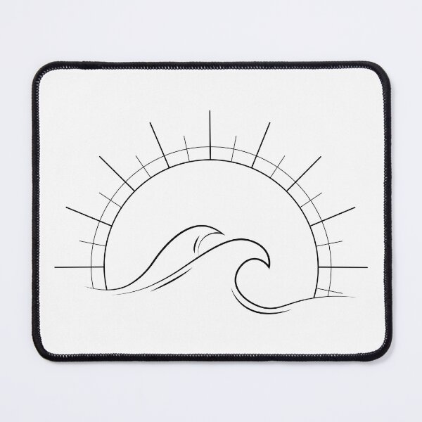 Item preview, Minimalist wave and sun designed and sold by Guillaume Houssin.