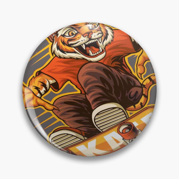 Item preview, Tiger board Skateboard Skater funny art designed and sold by AssamFT.