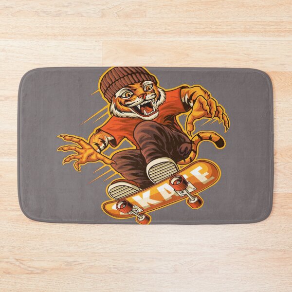 Item preview, Tiger board Skateboard Skater funny art designed and sold by AssamFT.