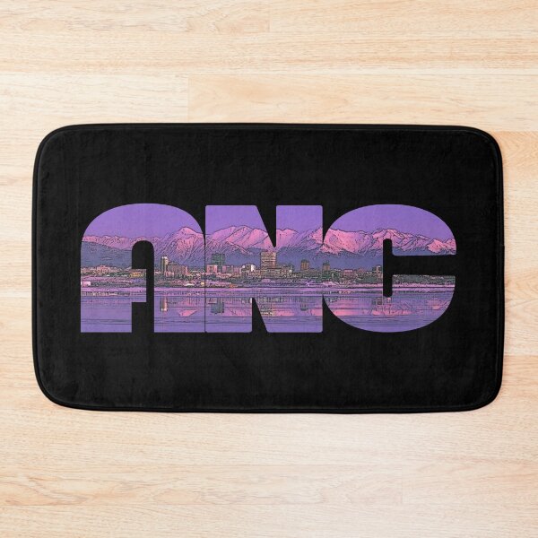 Item preview, Anchorage, Alaska ANC Sunset Cityscape designed and sold by CrabbyLobster.