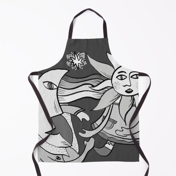 Item preview, The Sun and the Moon - black and white Night "Figurative Drawings" designed and sold by Istvan Ocztos.