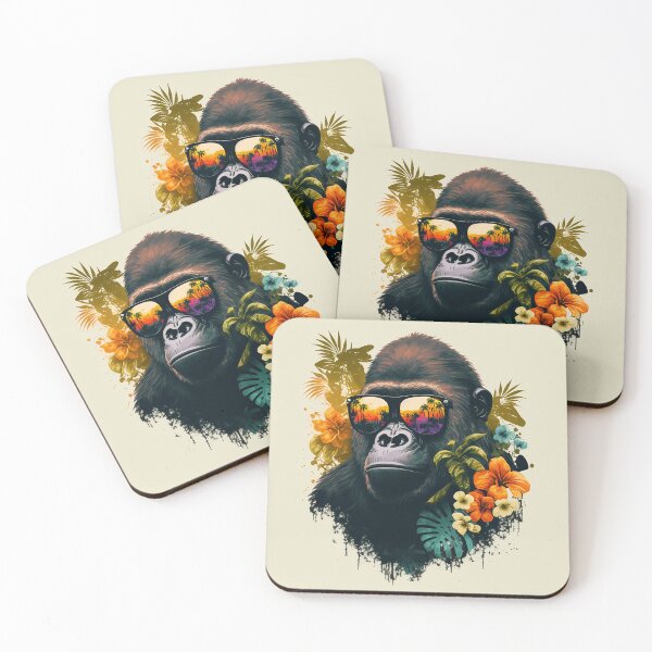 Item preview, Super cool gorilla in sunglasses  designed and sold by Maryberry96.