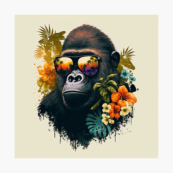 Item preview, Super cool gorilla in sunglasses  designed and sold by Maryberry96.