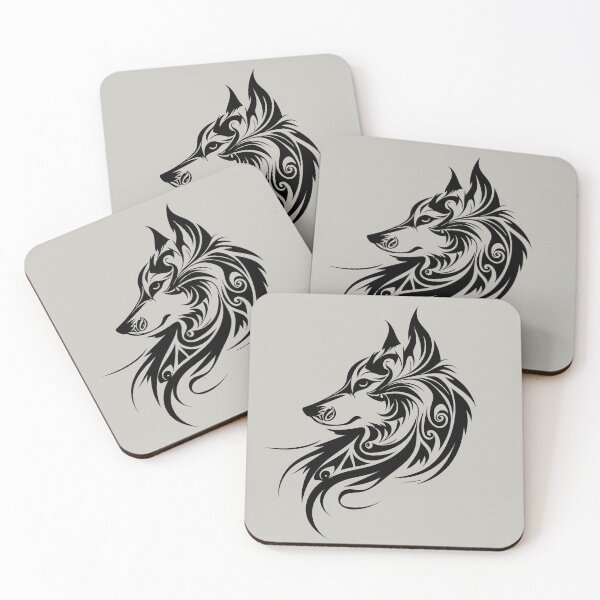 Item preview, Wolf Silhouette, Legendary Animals, Tribal Art  designed and sold by nitty-gritty.