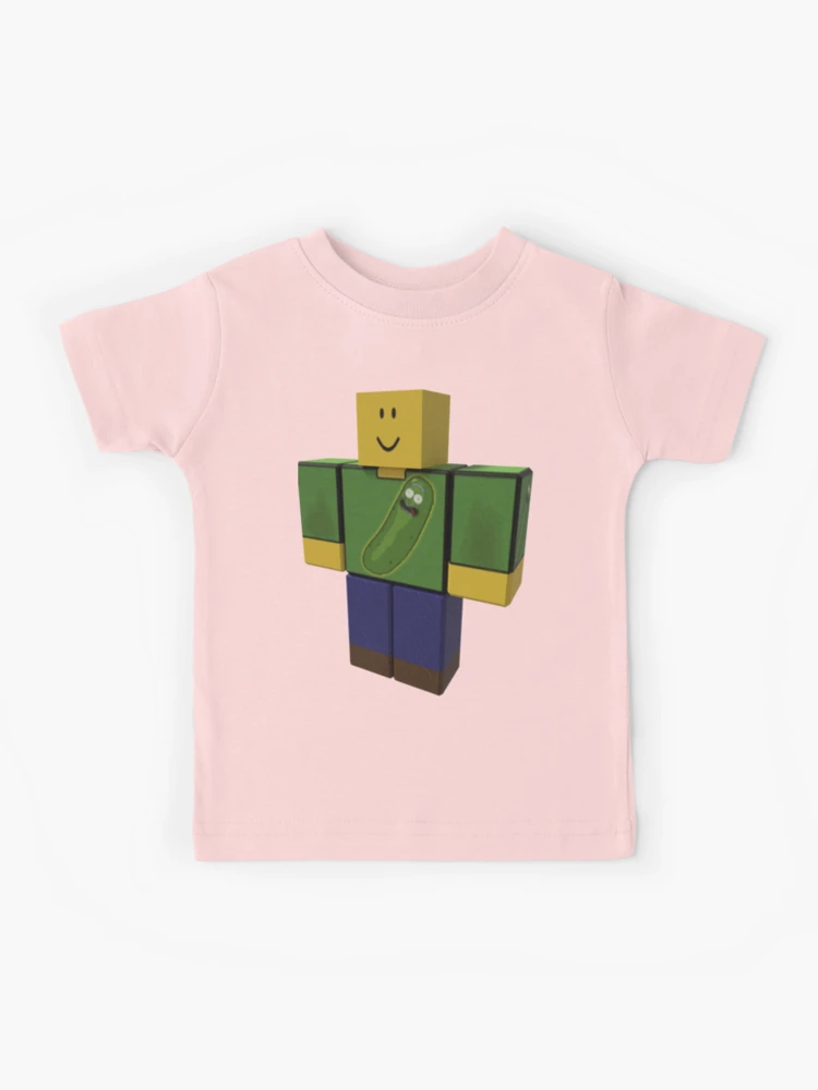 HERSE Kids Unisex T-Shirt Roblox 100% Cotton (4, Black) 