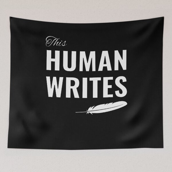 Item preview, This human writes designed and sold by CottagePop.