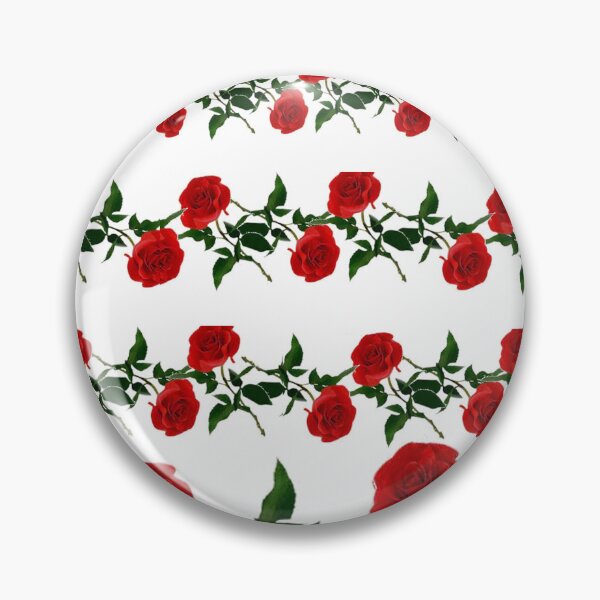 Item preview, RED GARDEN ROSE PATTERNS ABSTRACT WHITE ART designed and sold by sharlesart.