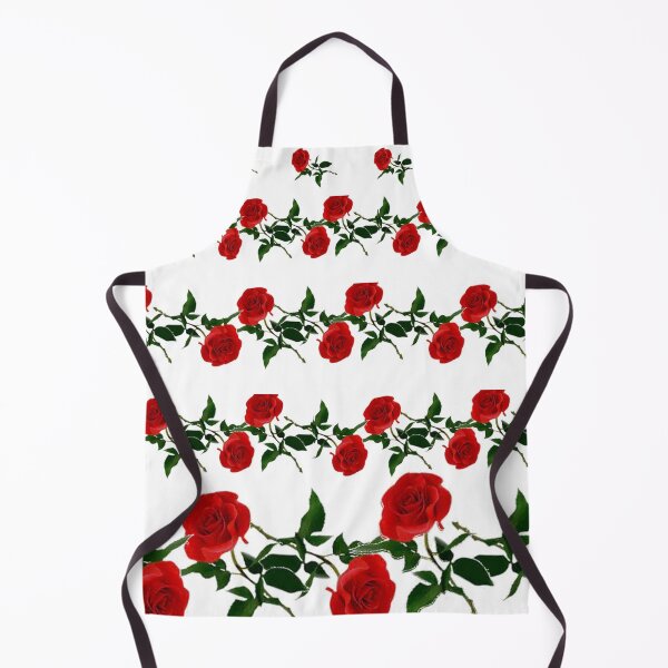 Item preview, RED GARDEN ROSE PATTERNS ABSTRACT WHITE ART designed and sold by sharlesart.