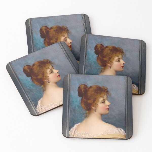 Item preview, An Italian Beauty by Eugen von Blaas Remastered Xzendor7 Classical Art Old Masters Reproductions designed and sold by Xzendor7 Digital Art Creations.