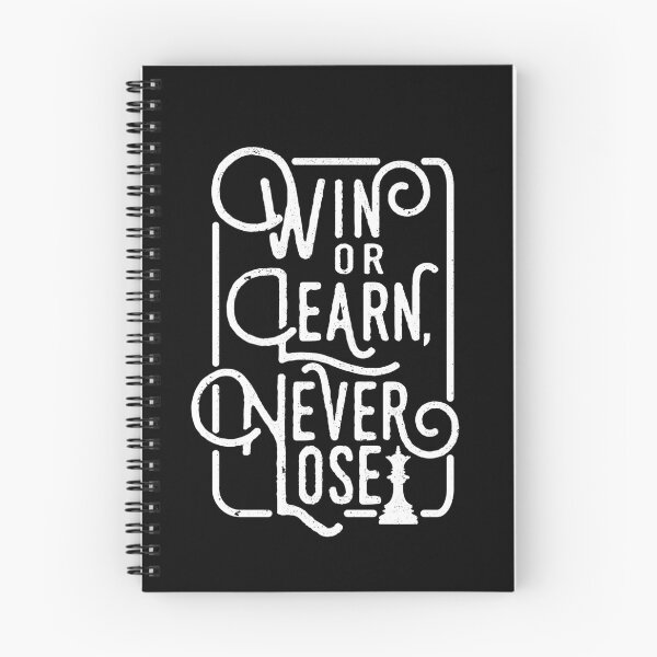 Item preview, chess gifts, win or learn, never lose, funny chess design designed and sold by SleeplessLady.