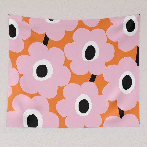 Item preview, Iconic Pink and Orange Scandinavian Garden designed and sold by Deutschic.