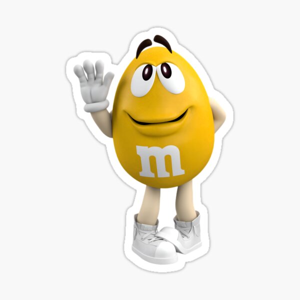 M and ms  Sticker for Sale by Designarty