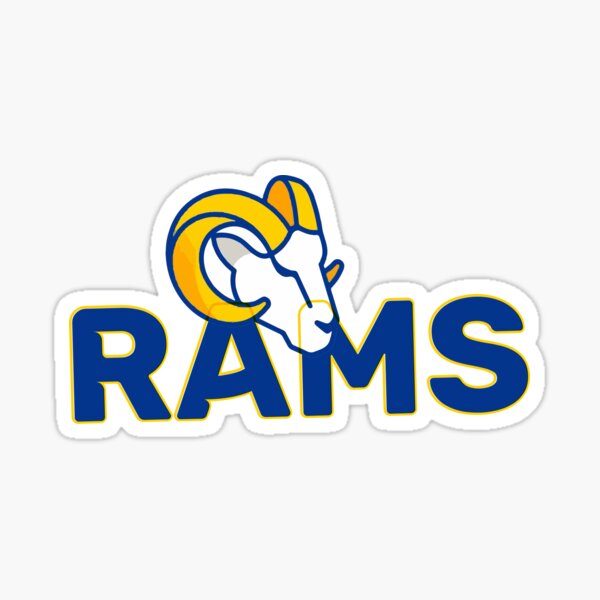 Los Angeles Rams Wordmark Logo Static Cling Sticker NEW!! Window or Ca –  Hub City Sports