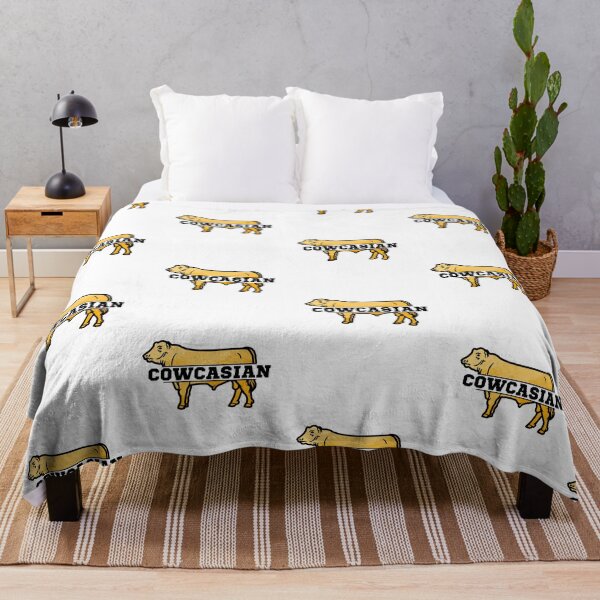 Item preview,  Yellow "Cowcasian" Cow lover Caucasian designed and sold by FarmsteadAcers.