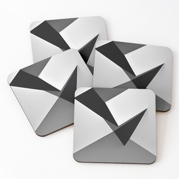 Item preview, Black and White Geometric Abstraction No.3 designed and sold by Magia Design.
