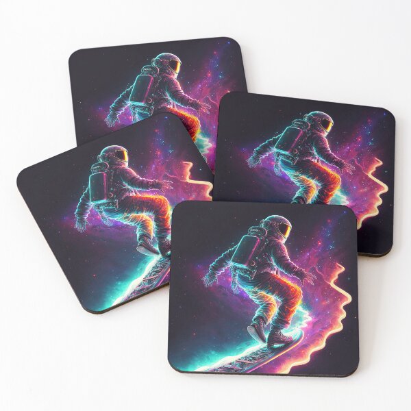 Item preview, Astronaut surfing in space  designed and sold by ramith-concept.