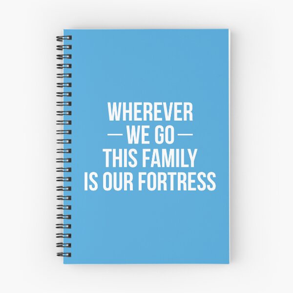 Aperçu de l'œuvre Partout où nous allons, cette famille est notre forteresse (Blue BG) créée et vendue par FilipeFerreira.