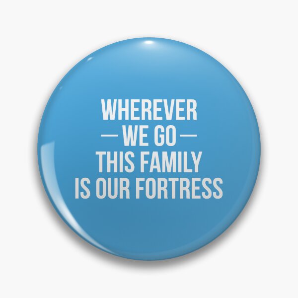 Item preview, Wherever we go this Family is our Fortress (Blue BG) designed and sold by FilipeFerreira.