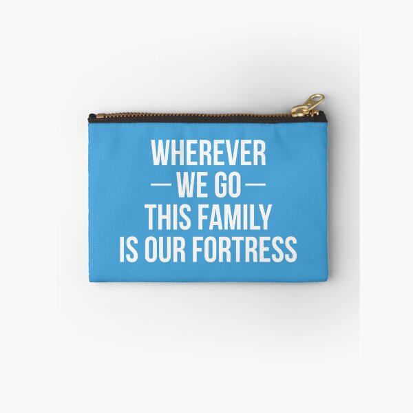 Item preview, Wherever we go this Family is our Fortress (Blue BG) designed and sold by FilipeFerreira.