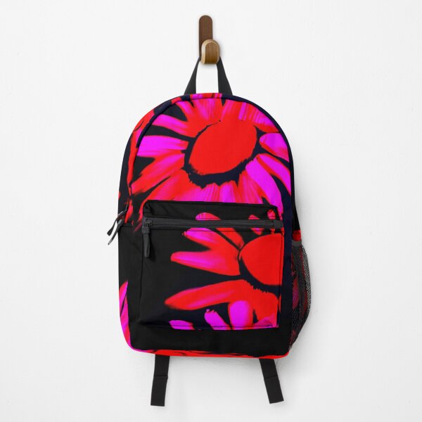 Item preview, Red and Pink Abstract Daisies designed and sold by asurtiumgreen.