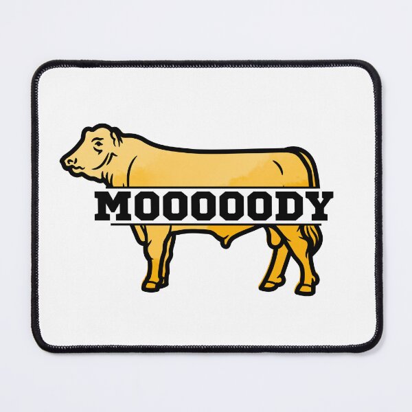 Item preview, Yellow "Moooody cow" Cow lover designed and sold by FarmsteadAcers.
