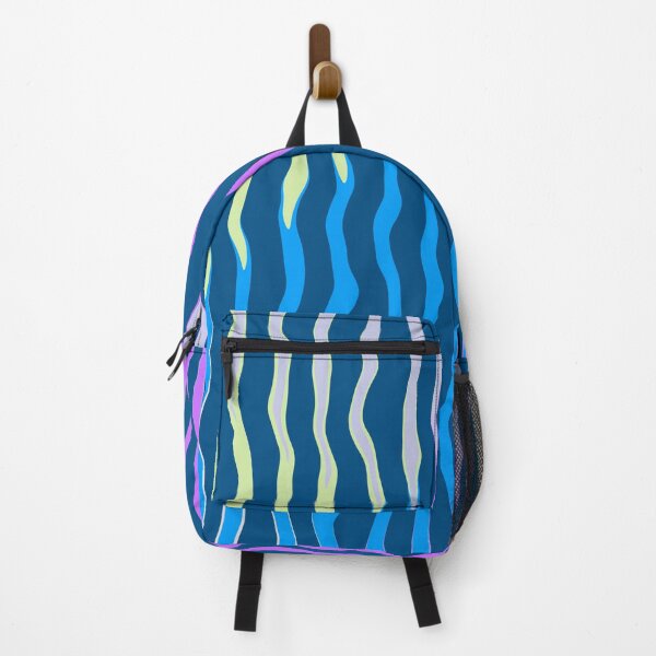 Item preview, Abstract waves random blue purple green pattern designed and sold by DAHAS.