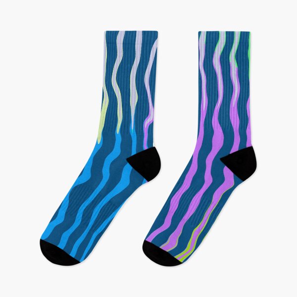 Item preview, Abstract waves random blue purple green pattern  designed and sold by DAHAS.