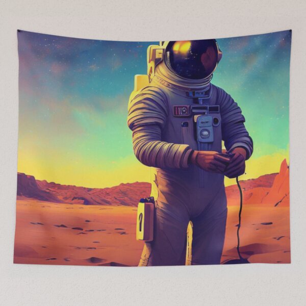 Item preview, Alone in the Desert - Desert Horizon - An Astronaut's View designed and sold by WBP Mart.